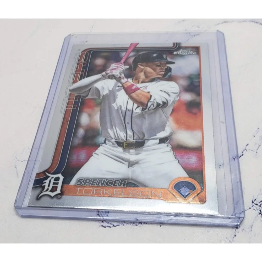 2025 Topps Chrome Update Series Spencer Torkelson Detroit Tigers #USC27 - Picture 3 of 4